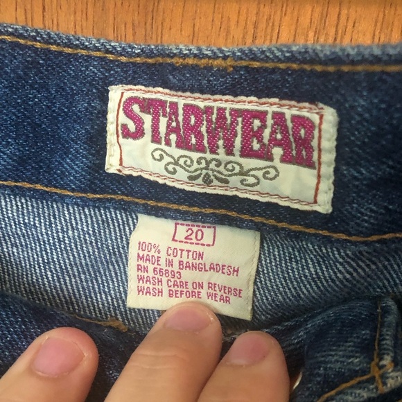 Y2K Vintage Starwear denim button up long western skirt size 20 - Picture 2 of 5